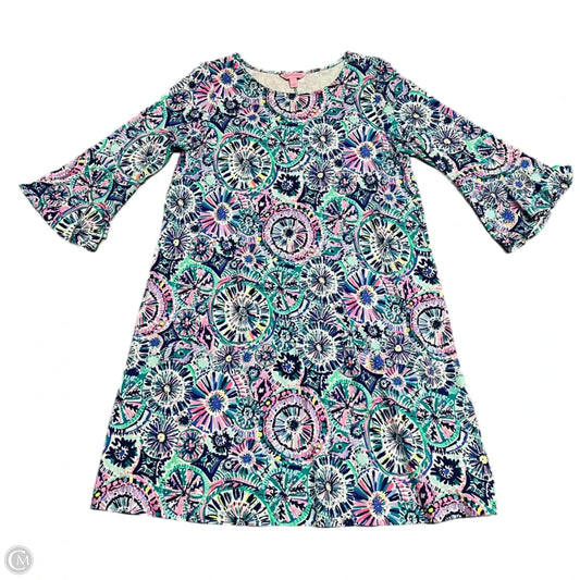 Dress Designer By Lilly Pulitzer In Blue & Green, Size: L