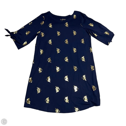 Dress Designer By Lilly Pulitzer In Blue & Gold, Size: Xl
