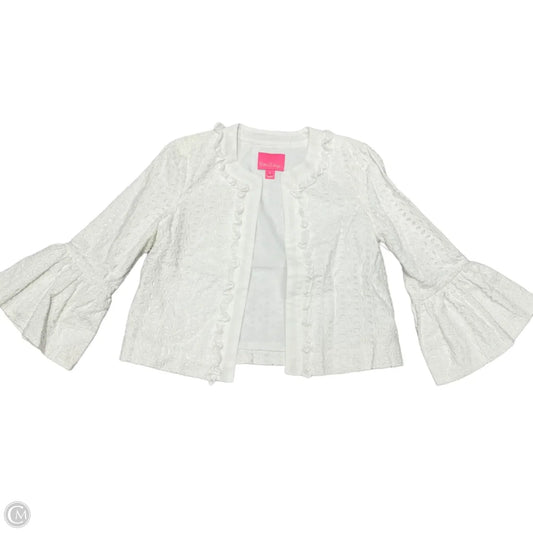 Blazer Designer By Lilly Pulitzer In White, Size: S