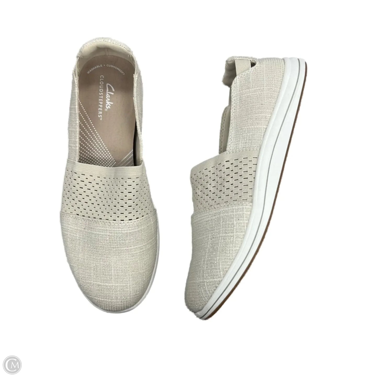 Shoes Heels Platform By Clarks In Cream, Size: 9.5