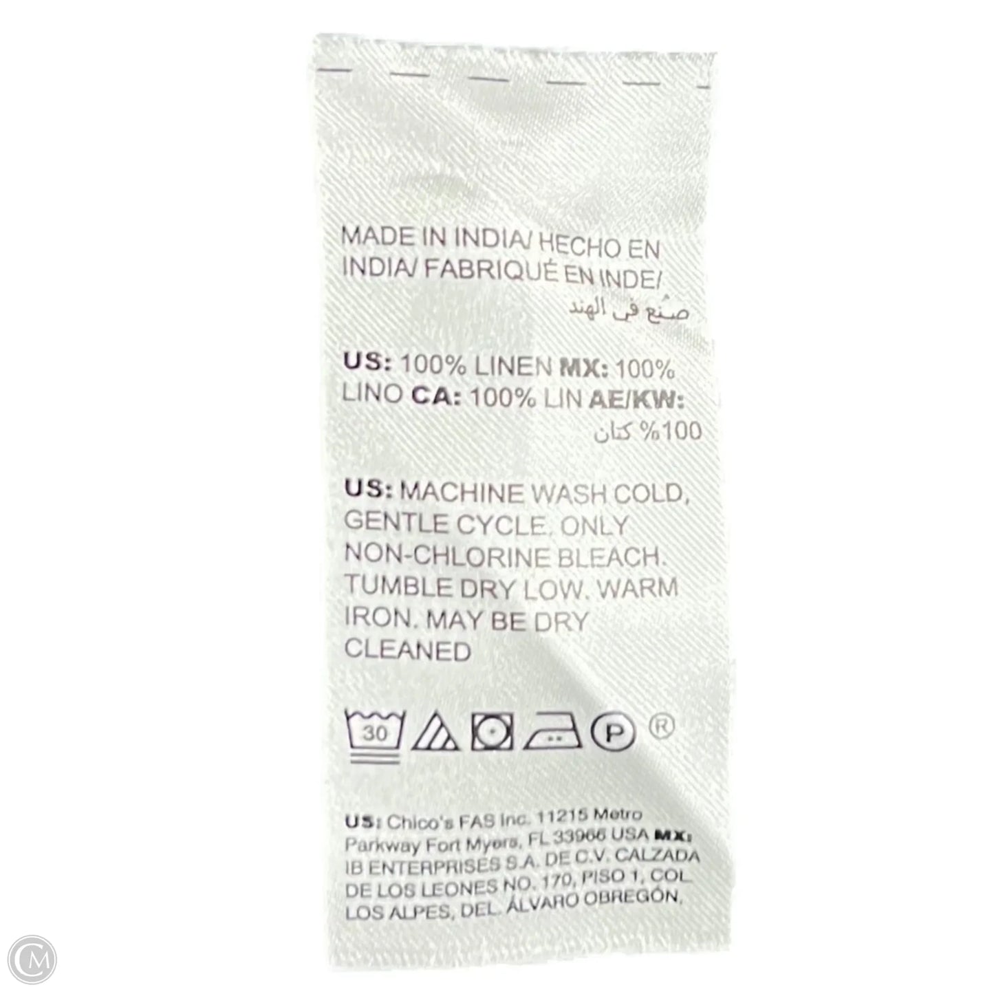 Pants Linen By Chicos In Black, Size: 4