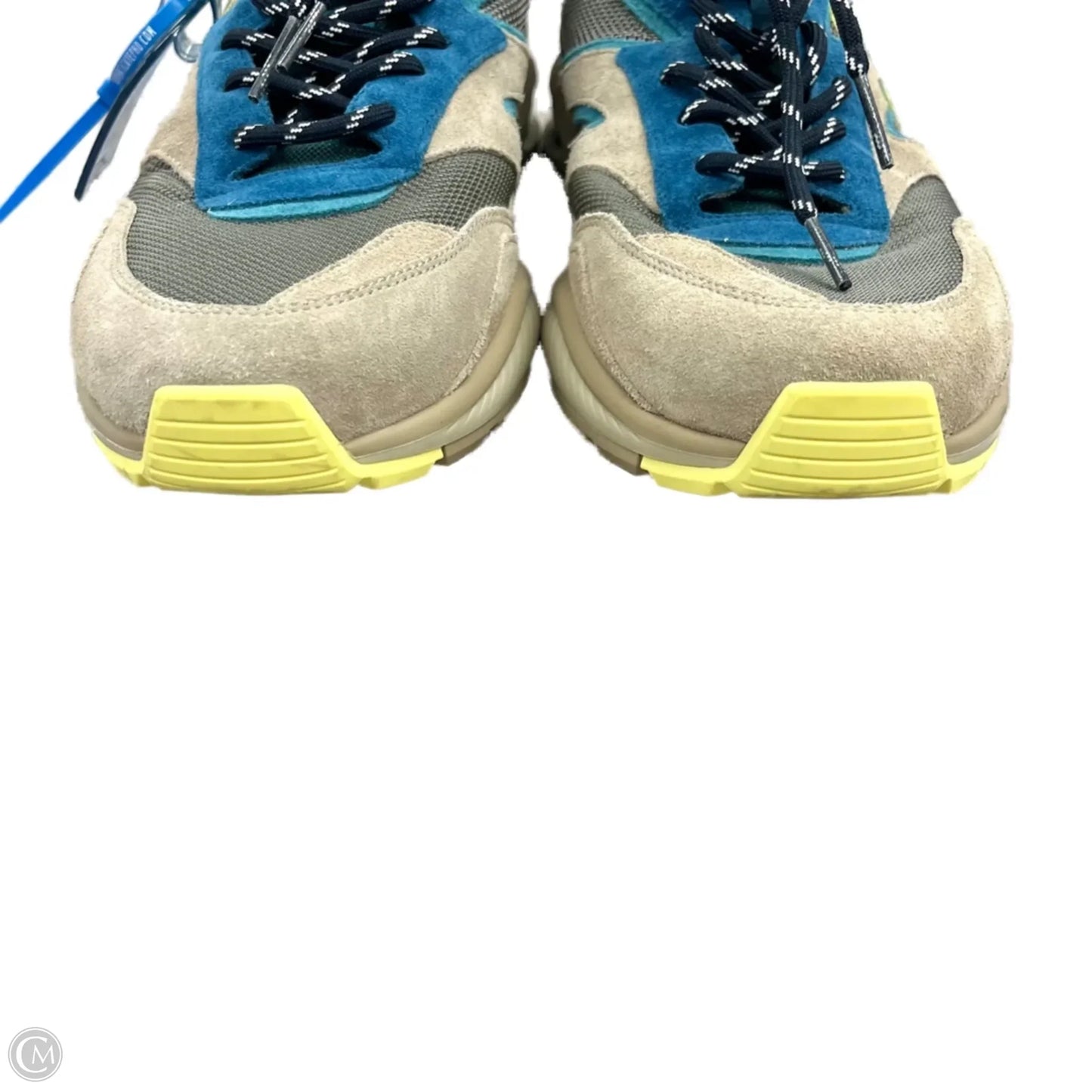 Shoes Luxury Designer By Louis Vuitton In Blue & Grey, Size: 10