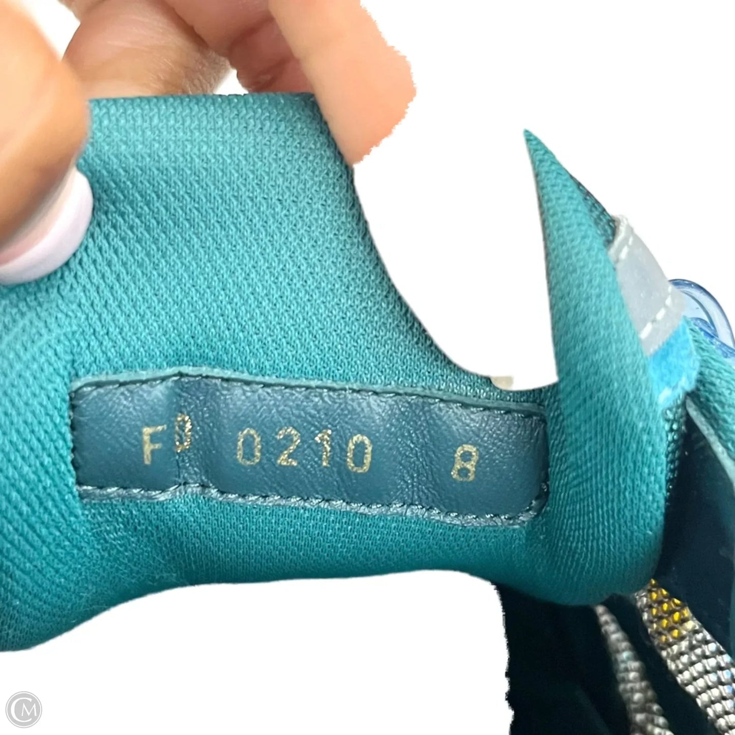 Shoes Luxury Designer By Louis Vuitton In Blue & Grey, Size: 10