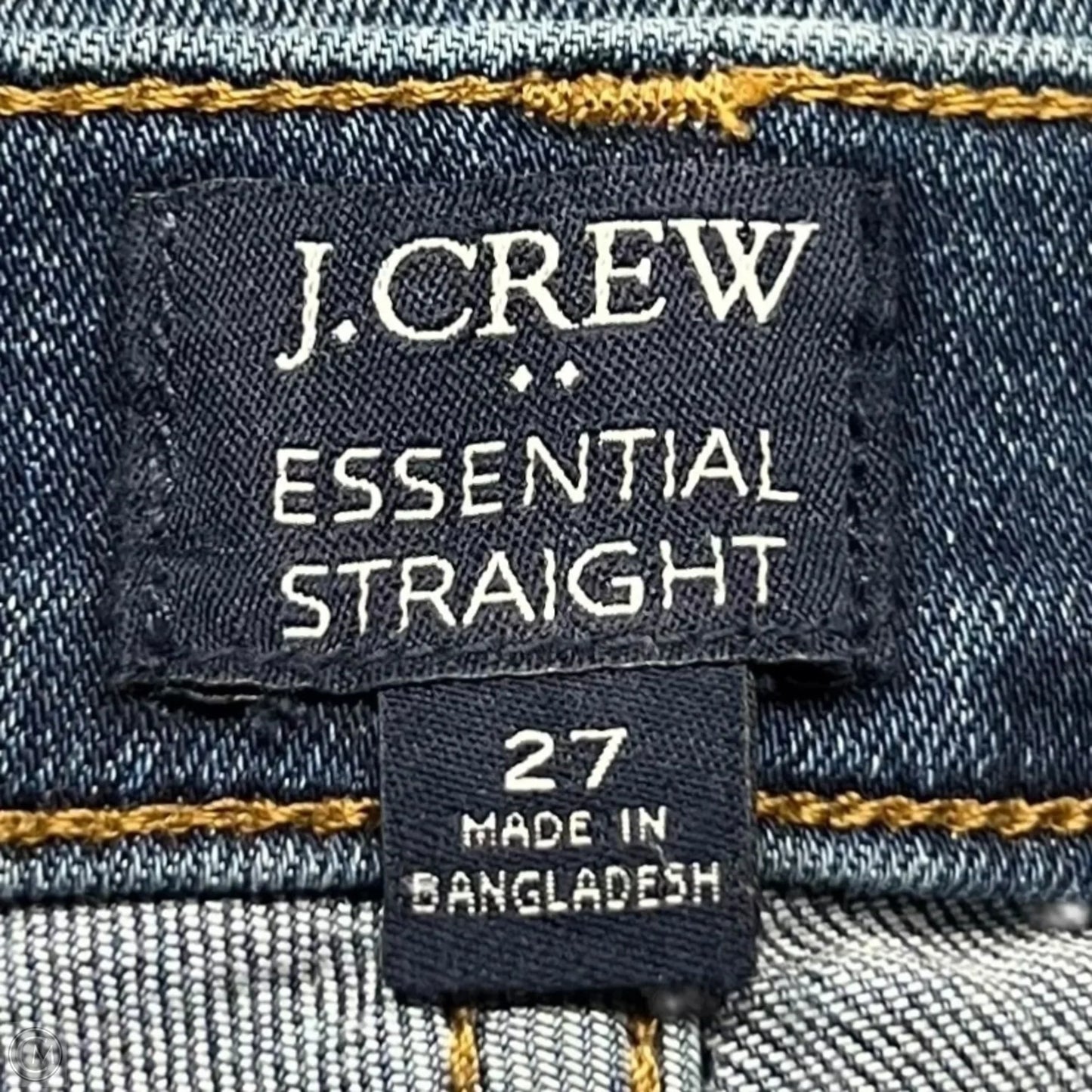 Jeans Straight By J. Crew In Blue Denim, Size: 4