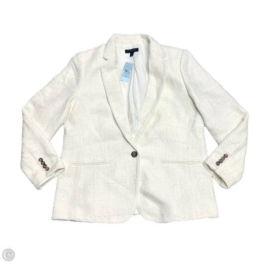 Blazer By Ann Taylor In Cream, Size: Xl