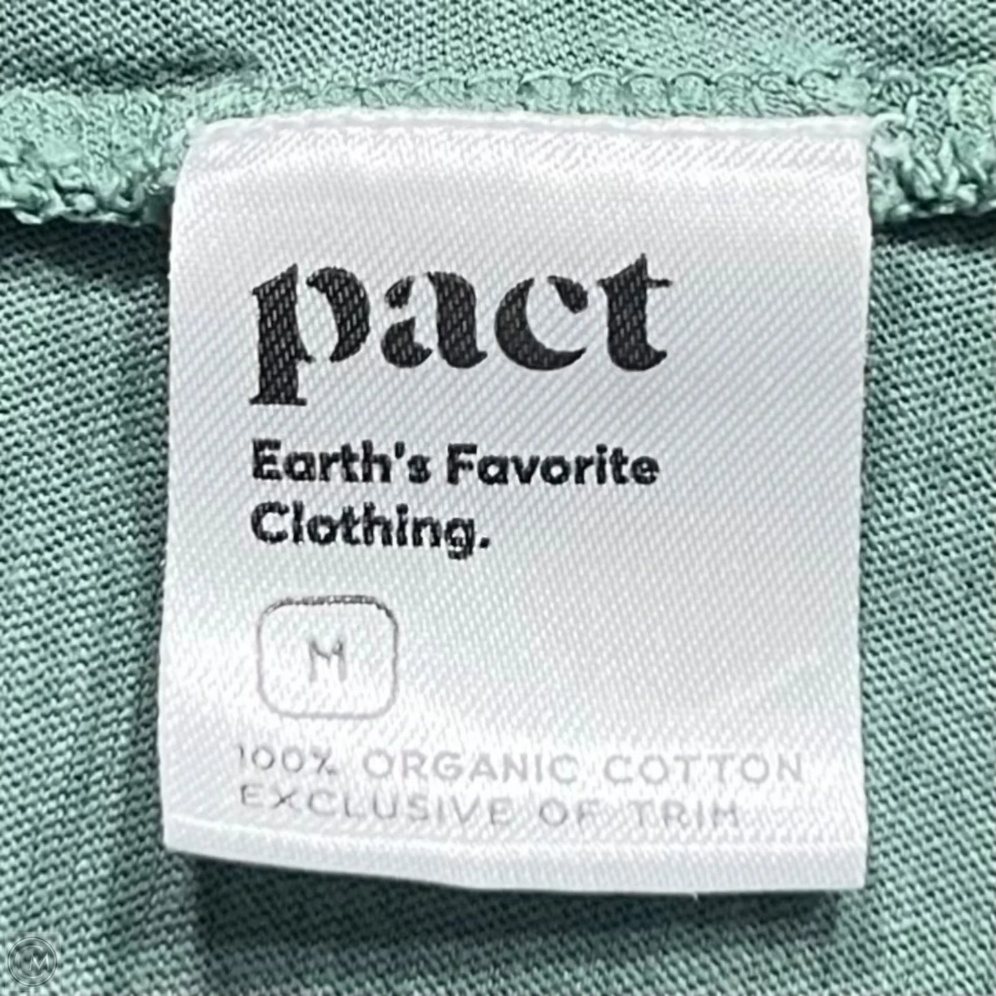 Top Long Sleeve Basic By Pact In Green, Size: M