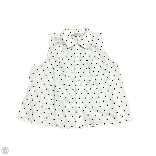 Top Sleeveless By Loft In Polkadot Pattern, Size: Xl
