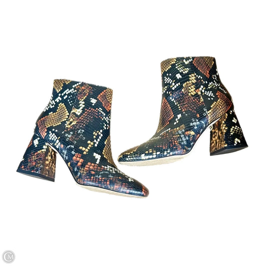 Boots Ankle Heels By Circus By Sam Edelman In Snakeskin Print, Size: 6.5