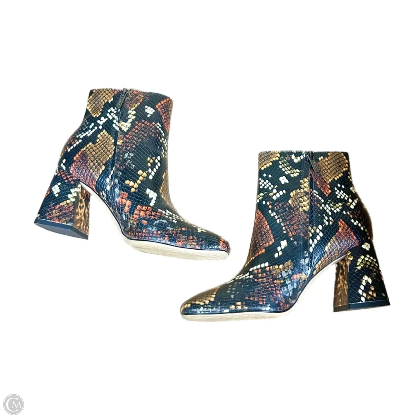 Boots Ankle Heels By Circus By Sam Edelman In Snakeskin Print, Size: 6.5