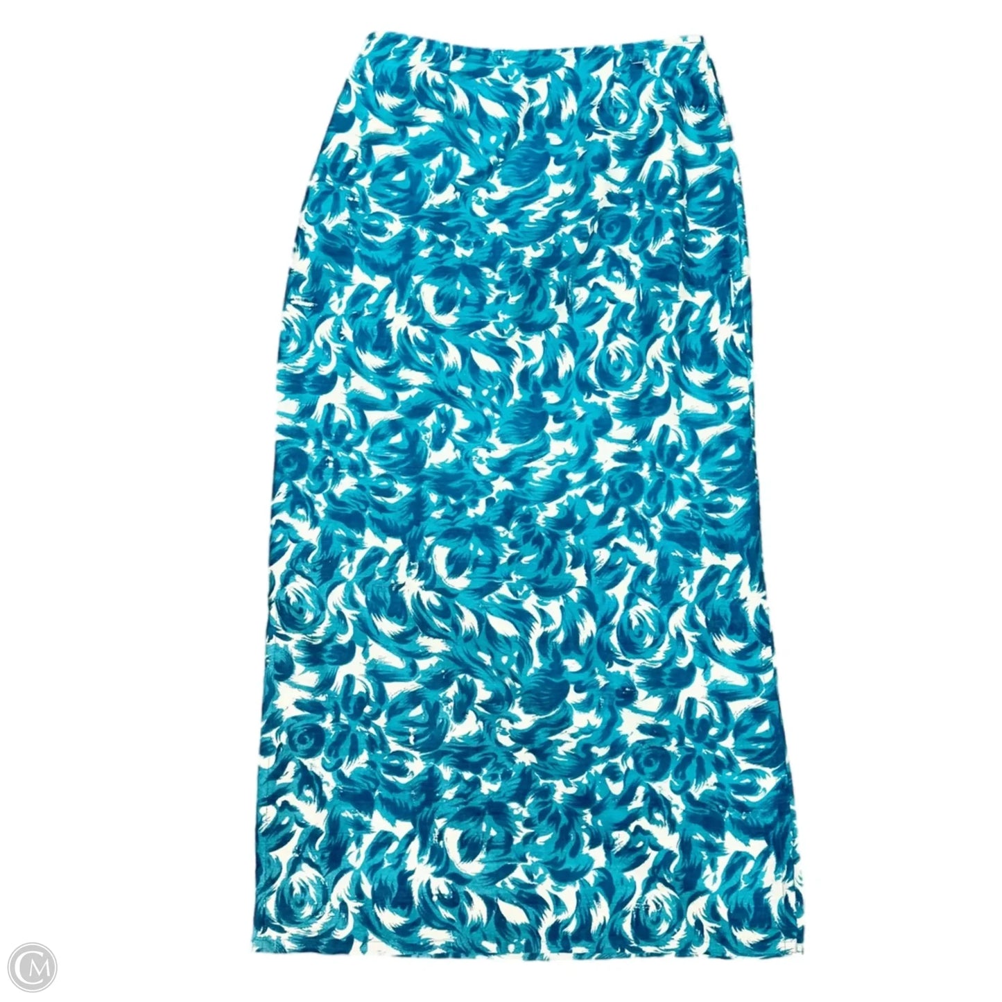 Skirt Maxi By Anthropologie In Blue & White, Size: S