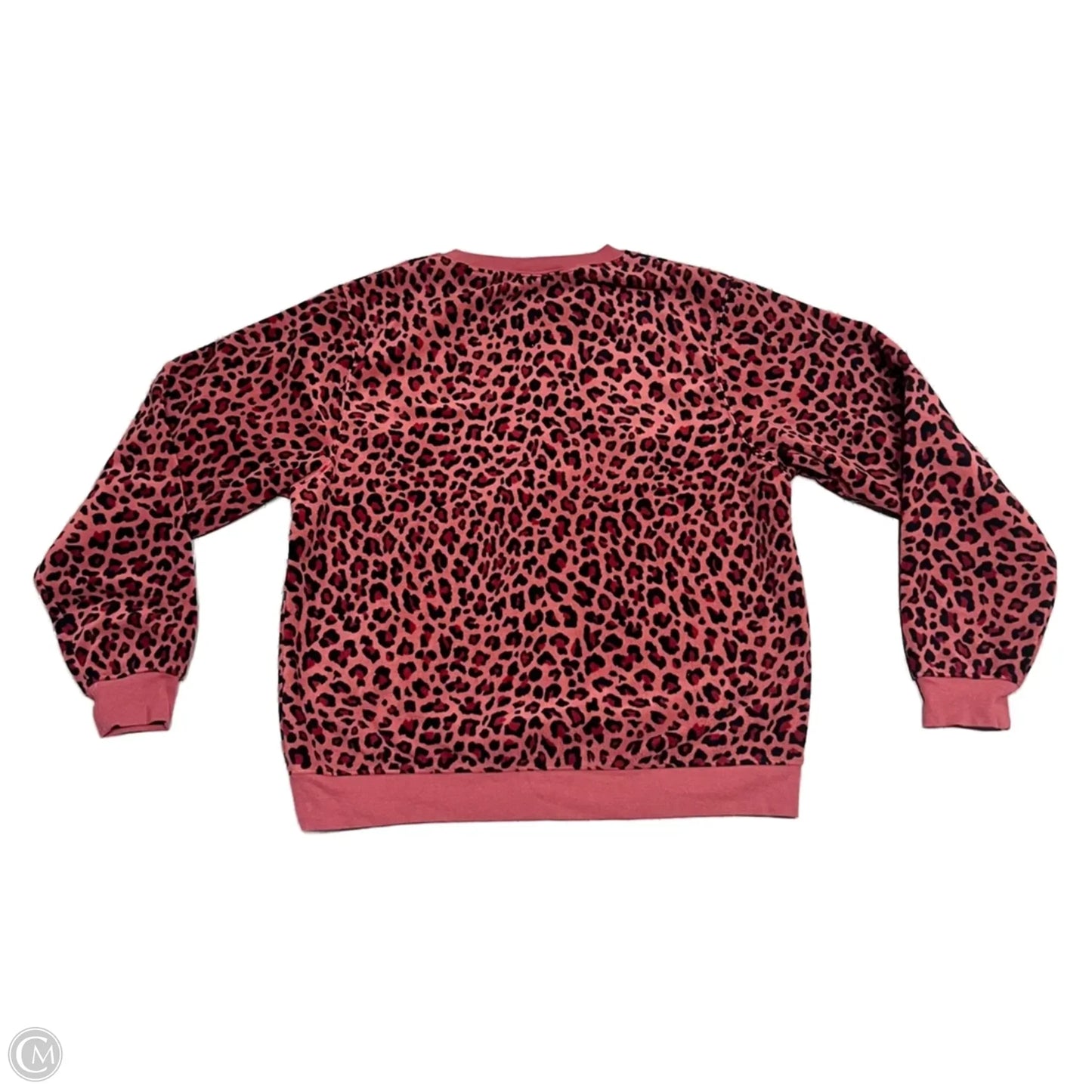 Sweatshirt Crewneck By Nike In Leopard Print, Size: M