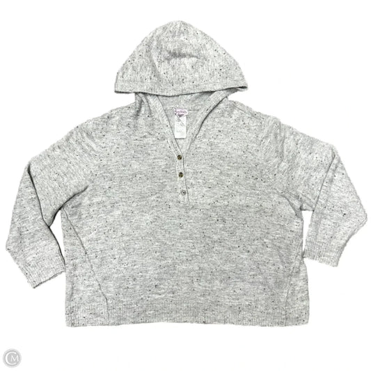 Sweater By Any Body In Grey, Size: 3x