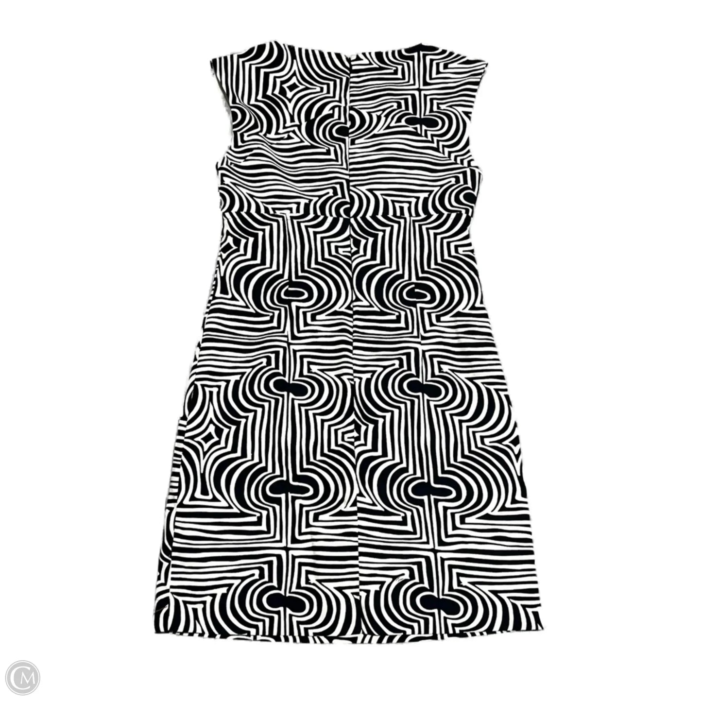 Dress Party Midi By Trina Turk In Black & Cream, Size: S
