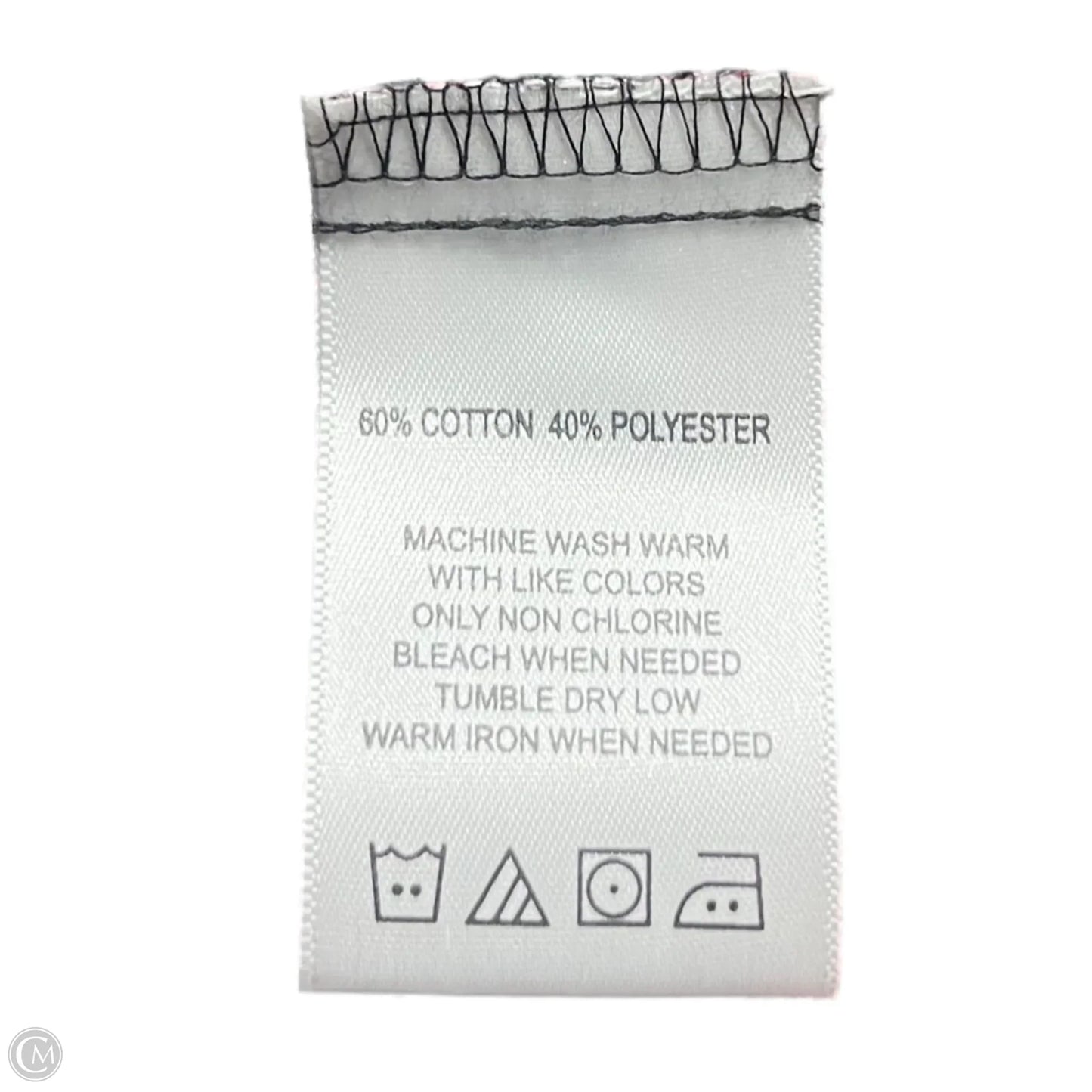 Top Long Sleeve By Foxcroft In Black & Red, Size: Xl