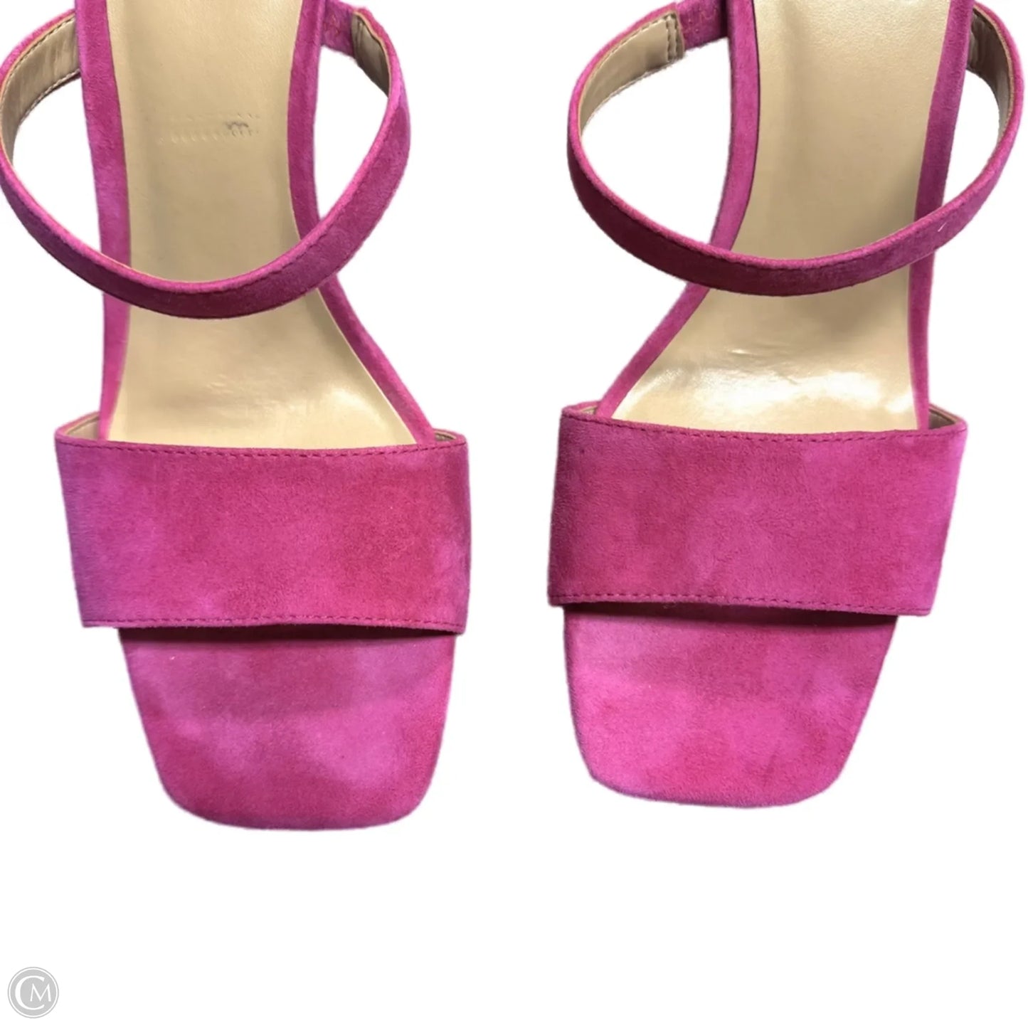 Sandals Heels Block By Ann Taylor In Purple, Size: 9