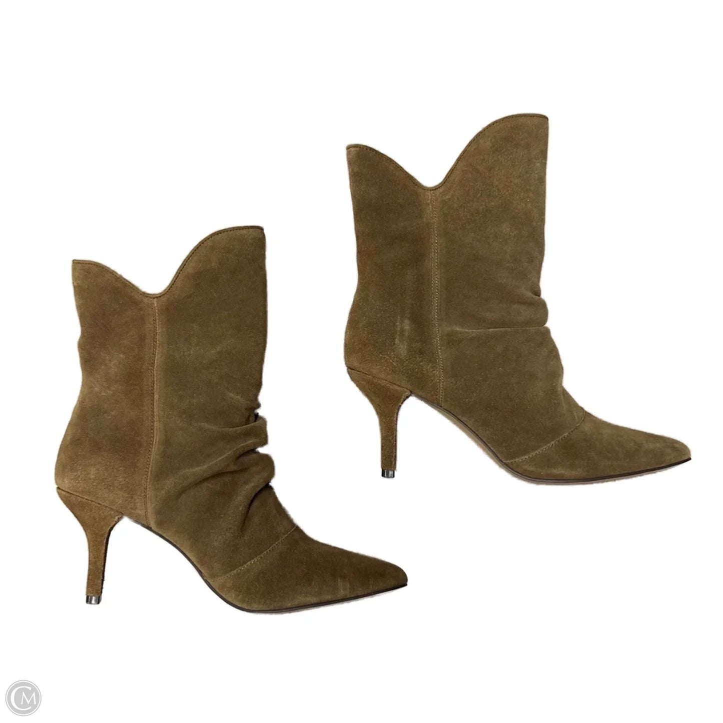 Boots Ankle Heels By Vince Camuto In Brown, Size: 9
