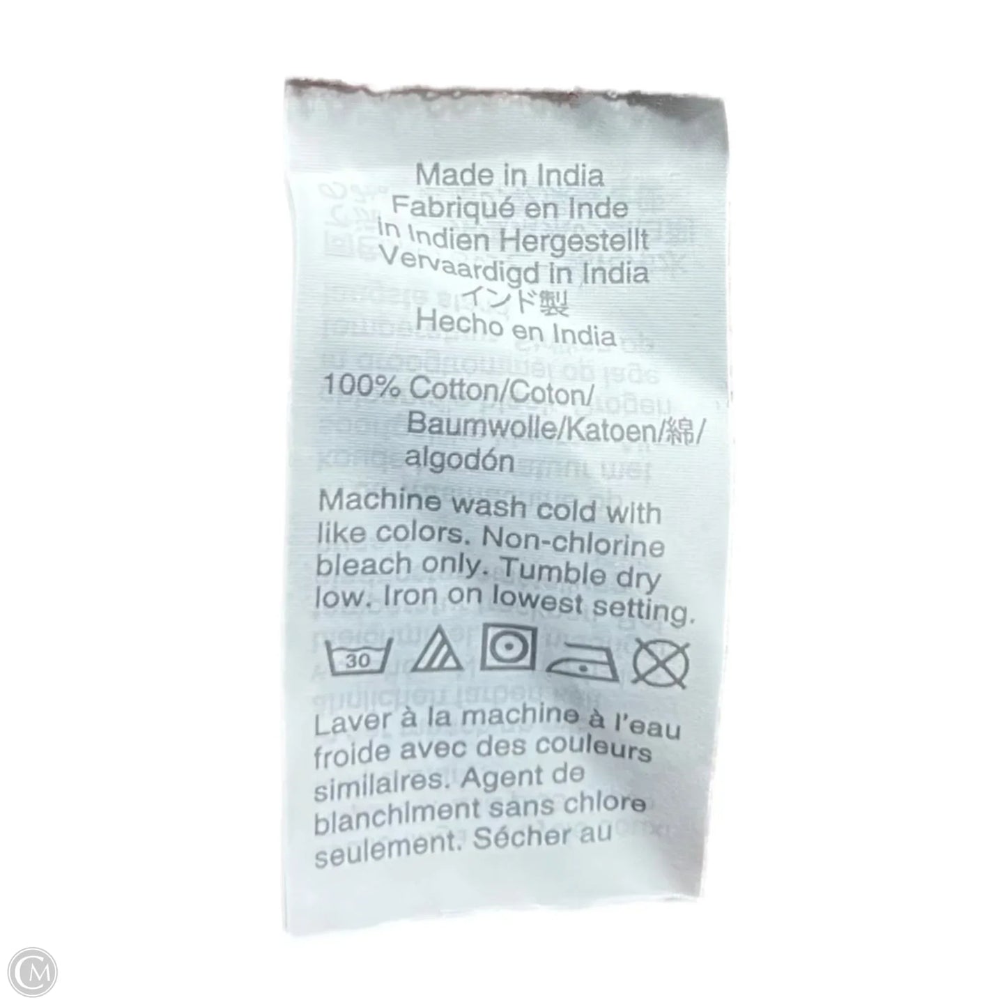 Top Long Sleeve By Madewell In Brown & Orange, Size: M