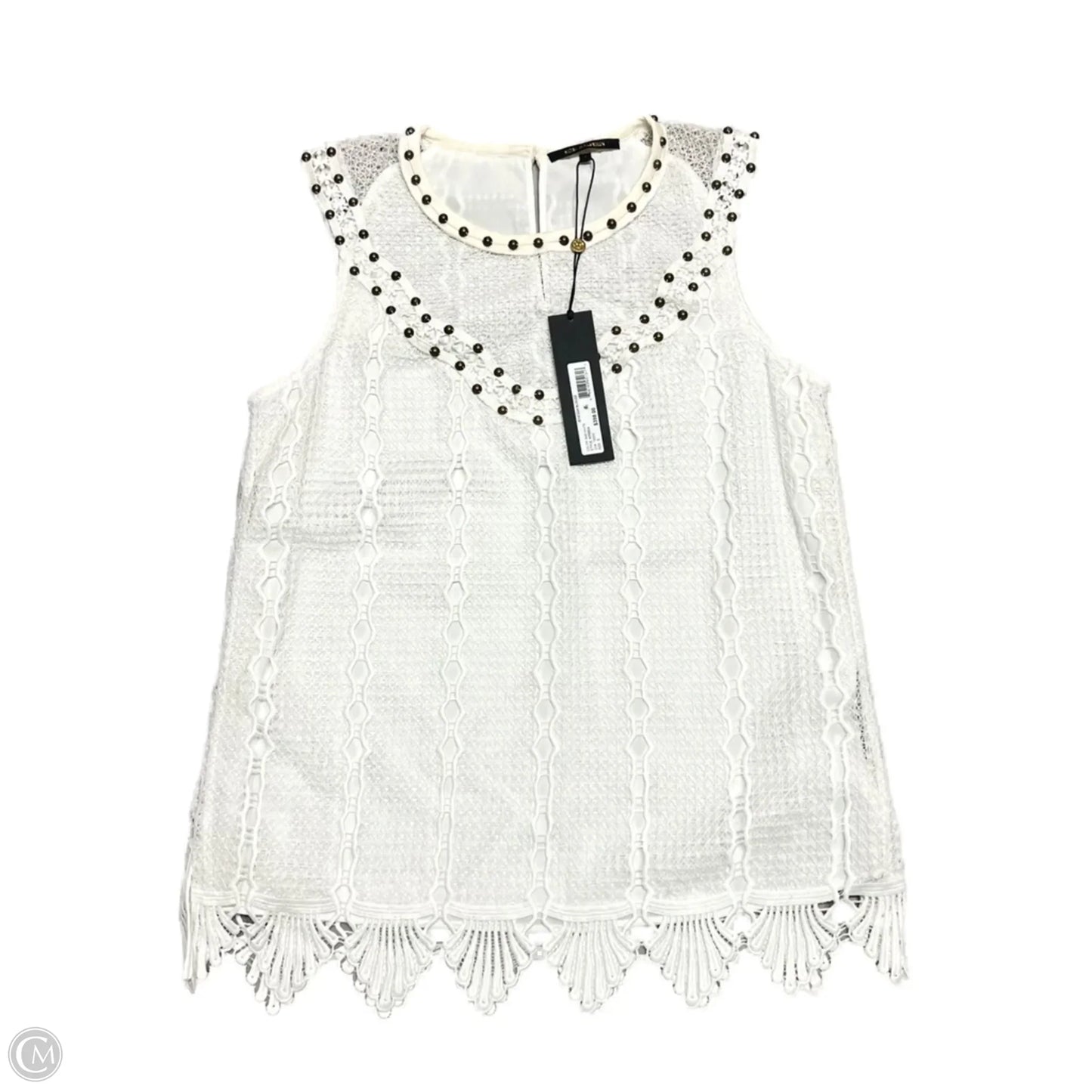 Top Sleeveless By Kobi Halperin In White, Size: S