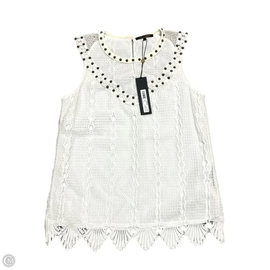 Top Sleeveless By Kobi Halperin In White, Size: S