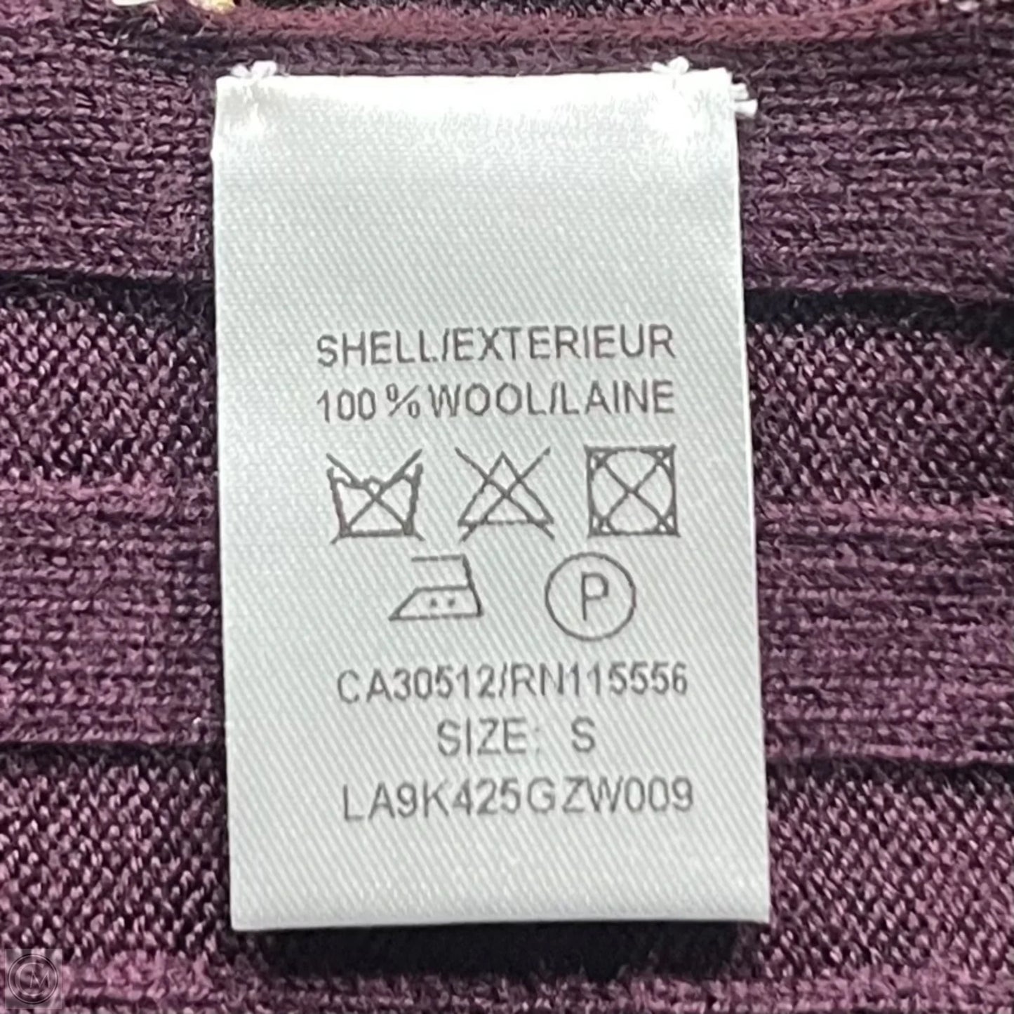 Sweater By Ports 1961 In Purple, Size: S