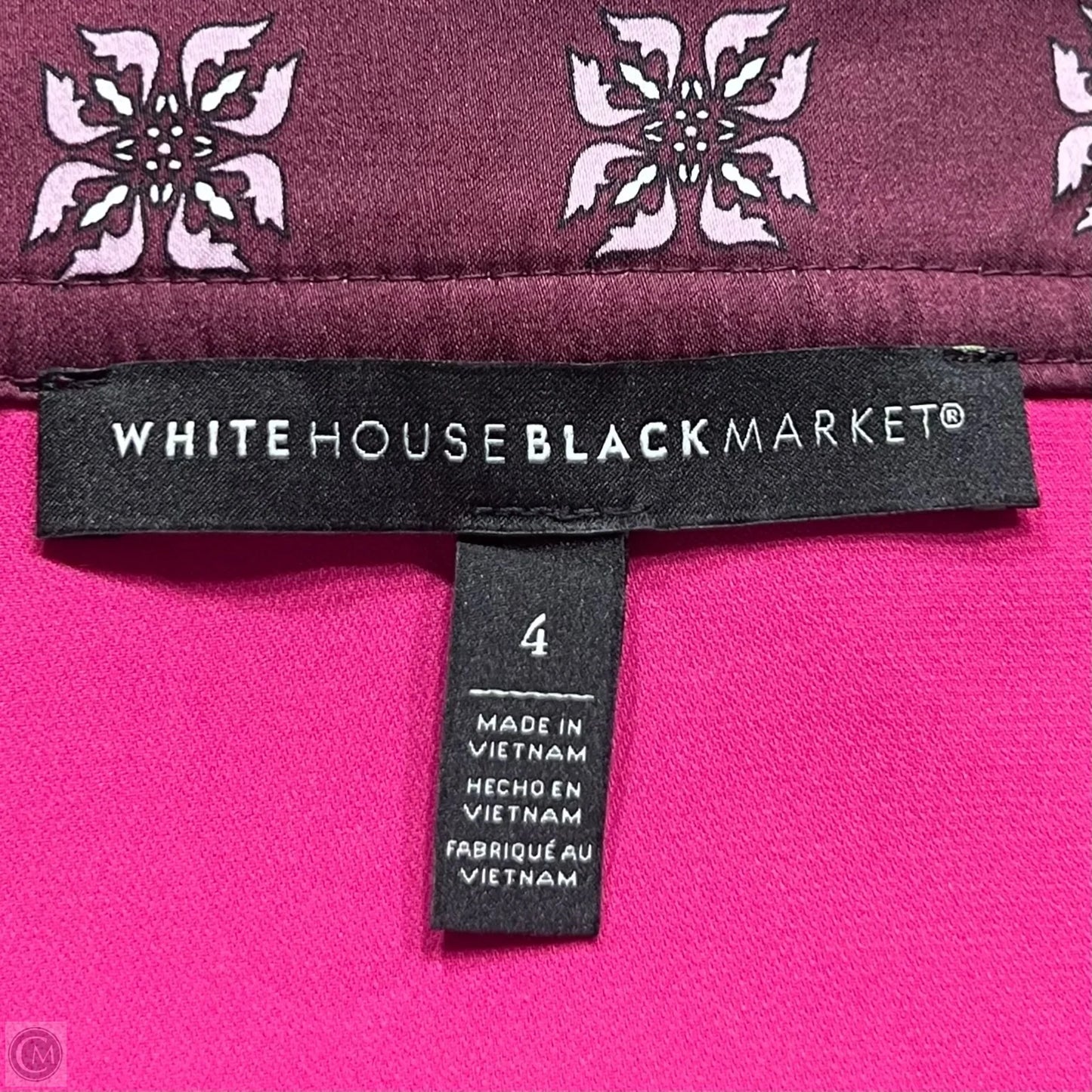Top Sleeveless By White House Black Market In Pink & Purple, Size: S