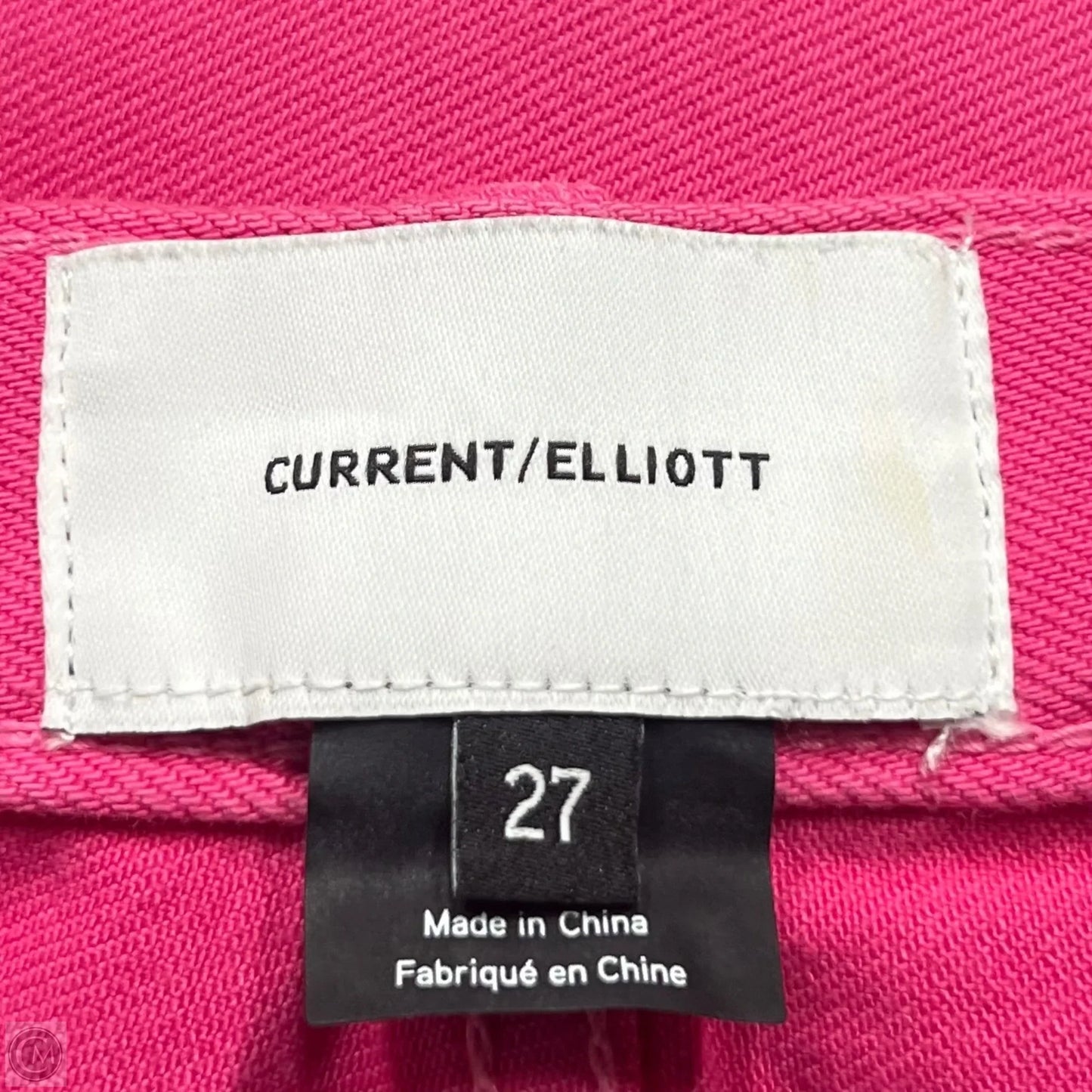 Jeans Skinny By Current Elliott In Pink Denim, Size: 4