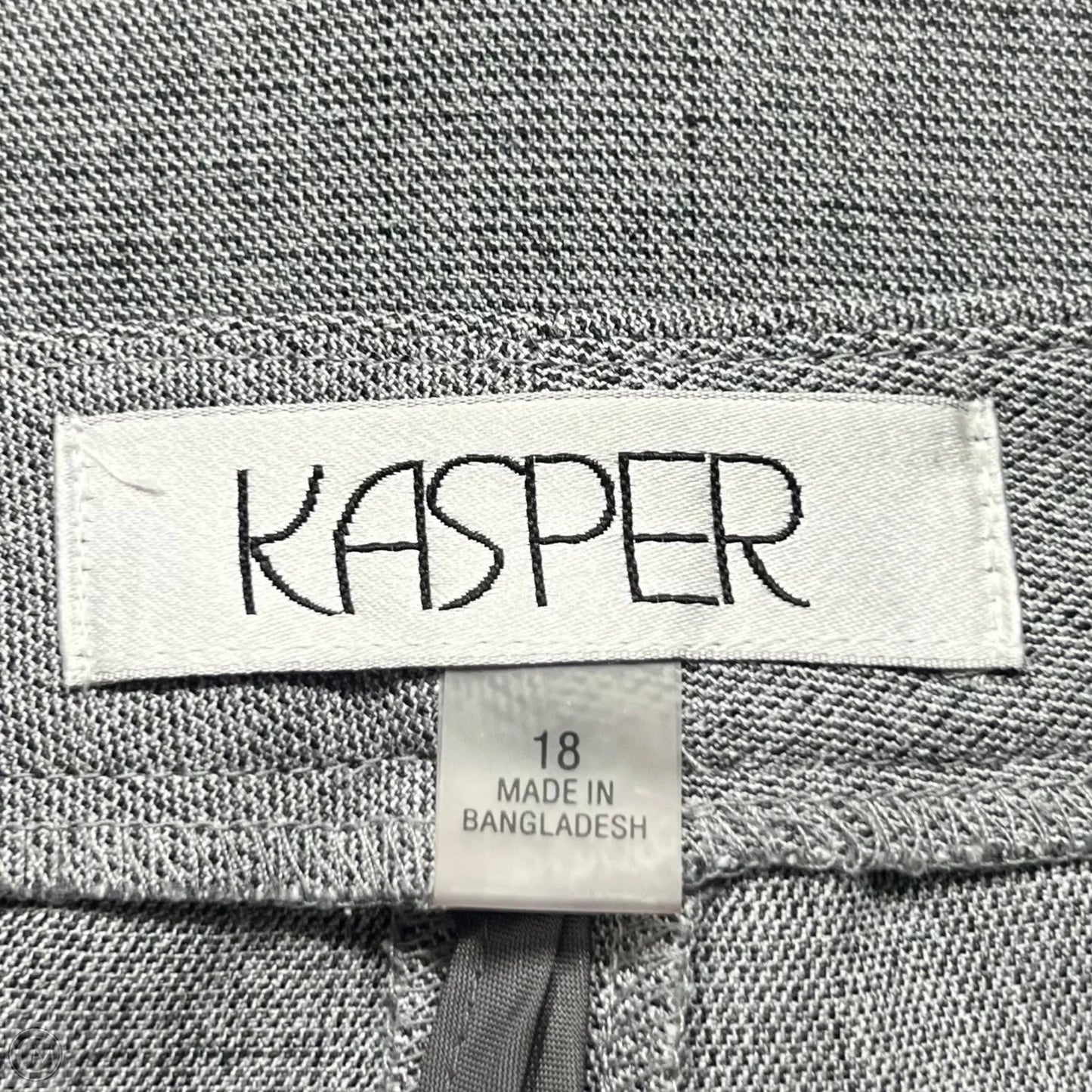 Pants Dress By Kasper In Grey, Size: 18