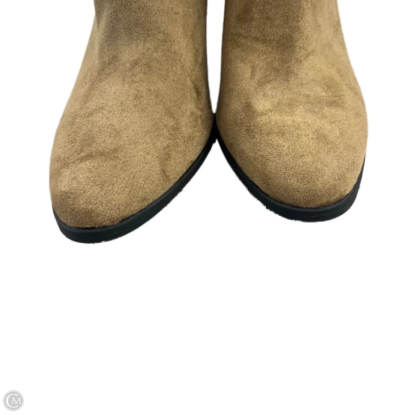 Boots Ankle Heels By Forever 21 In Brown, Size: 8