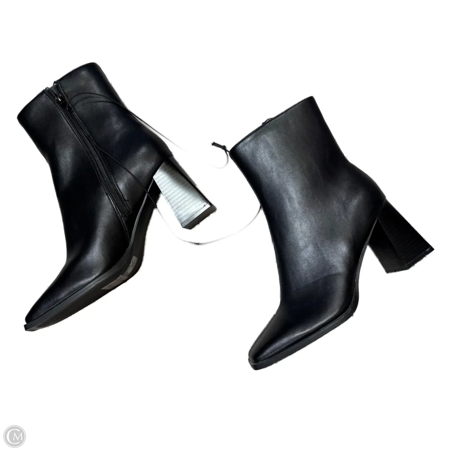 Boots Ankle Heels By Forever 21 In Black, Size: 7