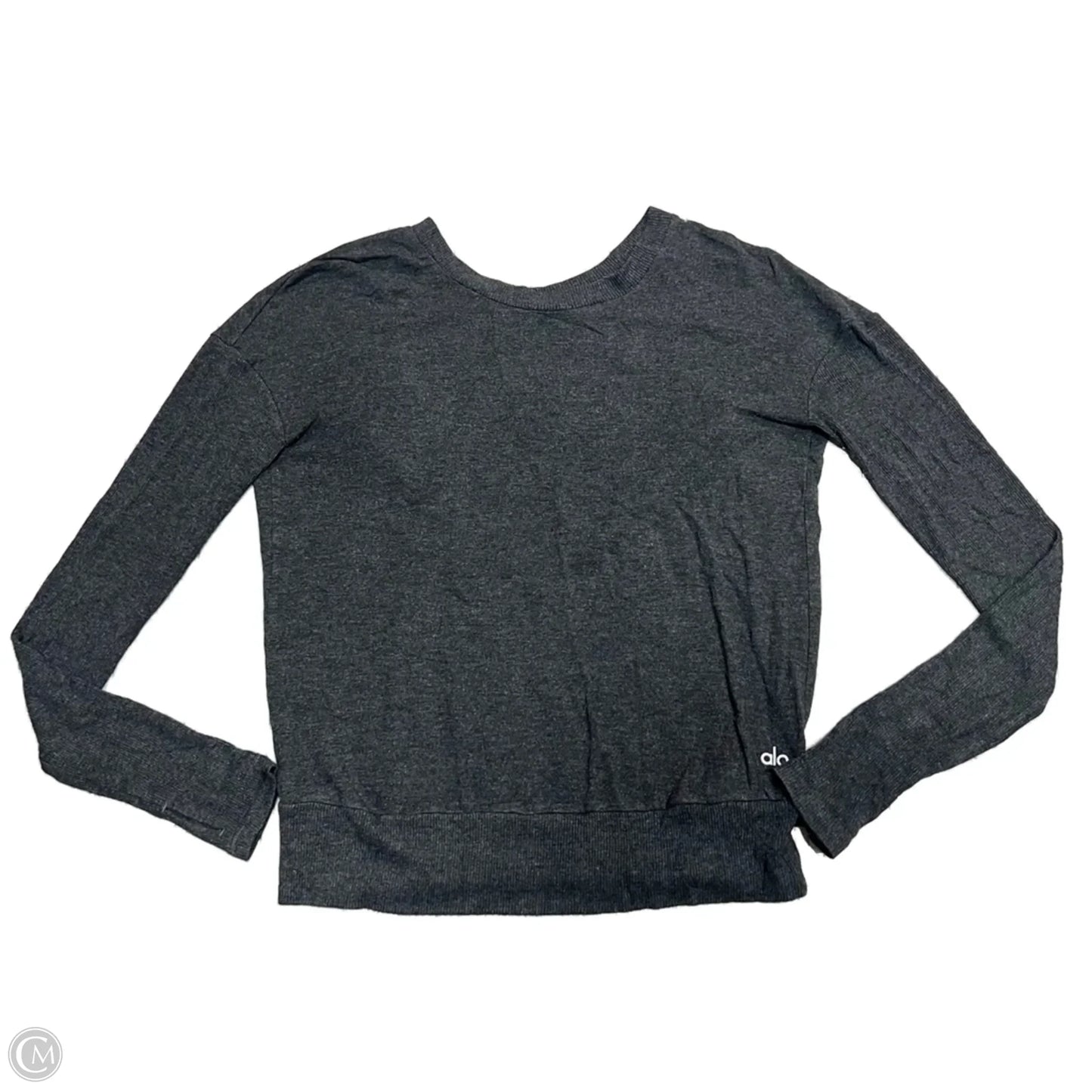 Sweatshirt Crewneck By Alo In Grey, Size: S