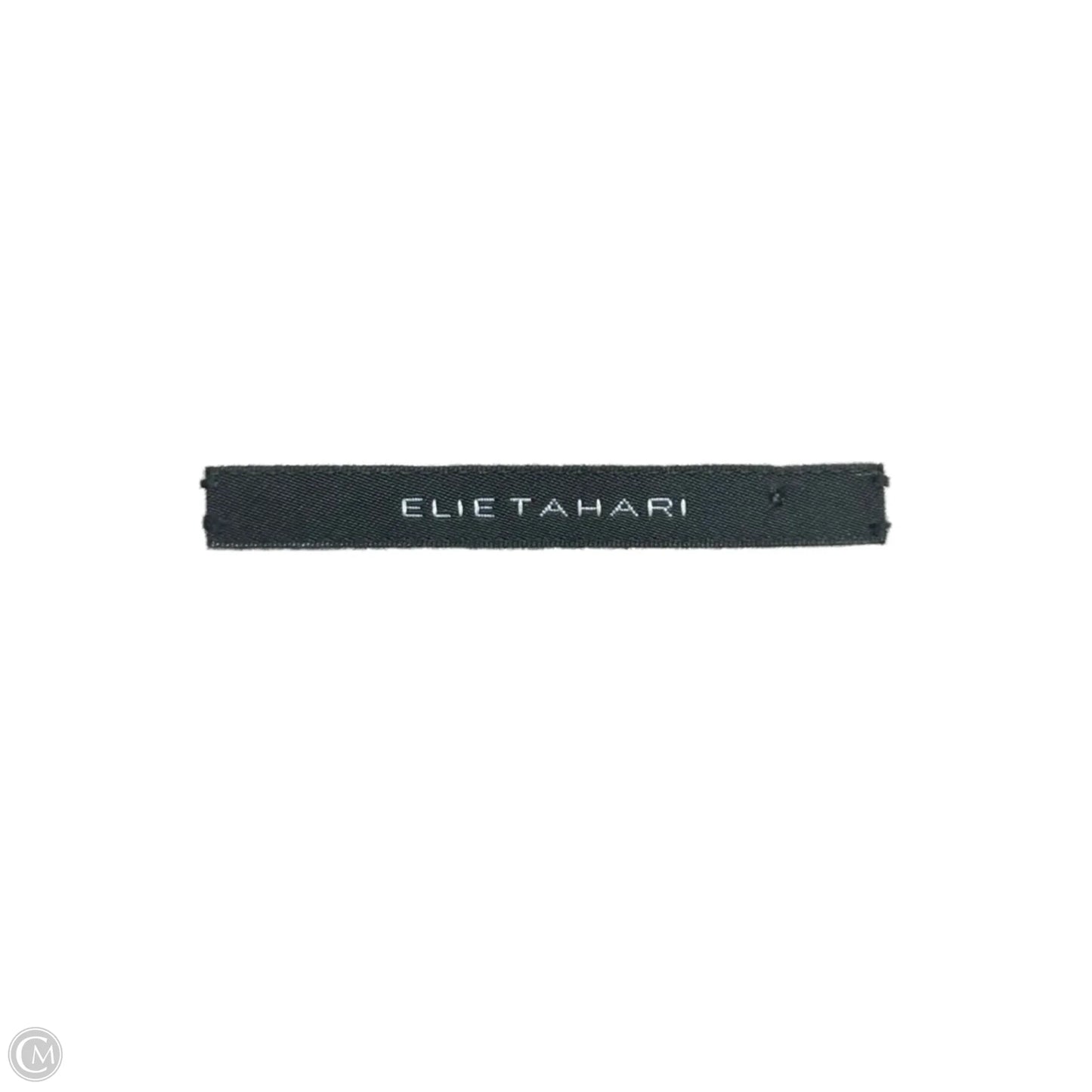 Dress Party Midi By Elie Tahari In Black & Cream, Size: M
