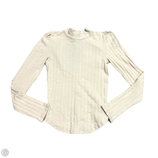 Top Long Sleeve By Free People In Blue & Cream, Size: M