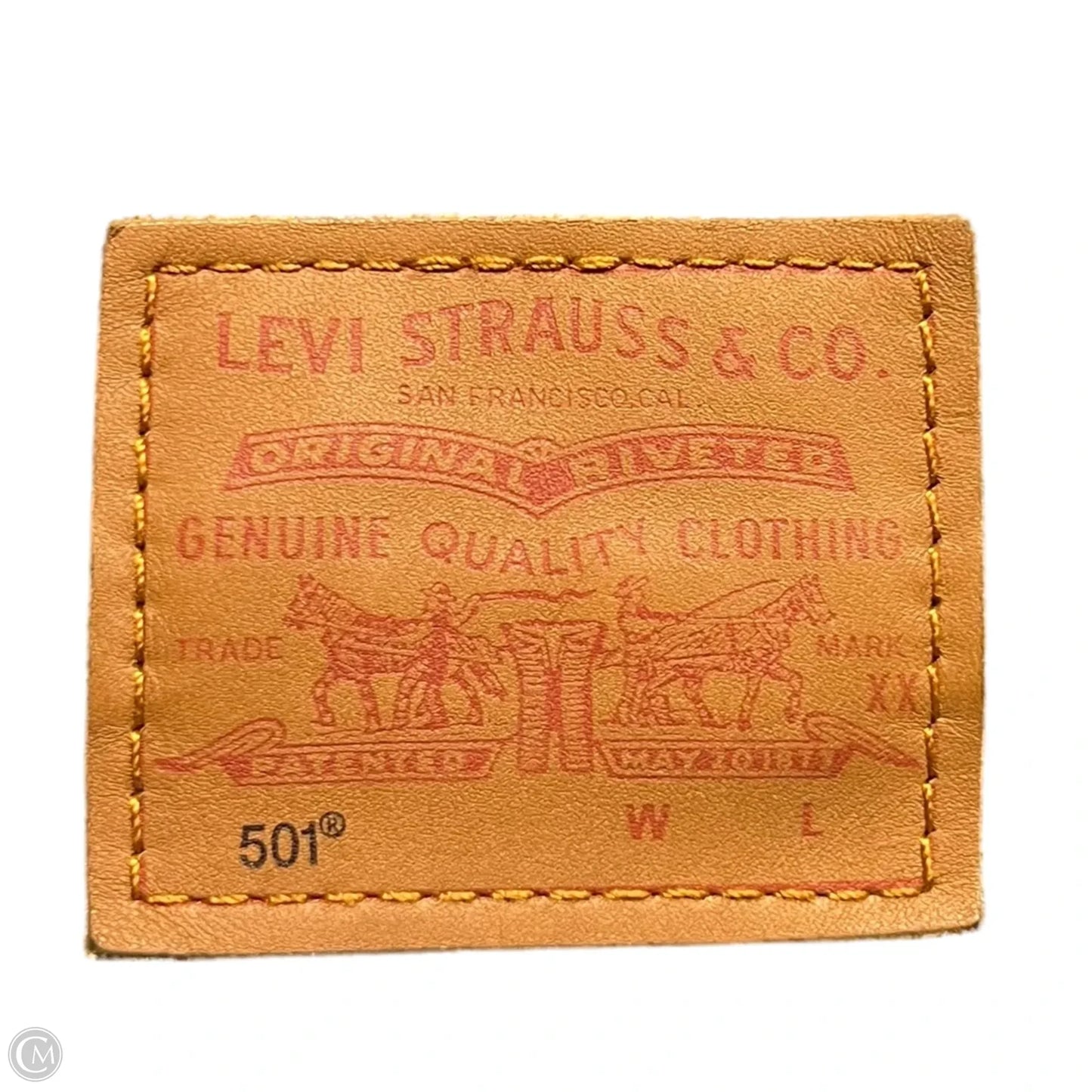 Jeans Wide Leg By Levis In Blue Denim, Size: 2