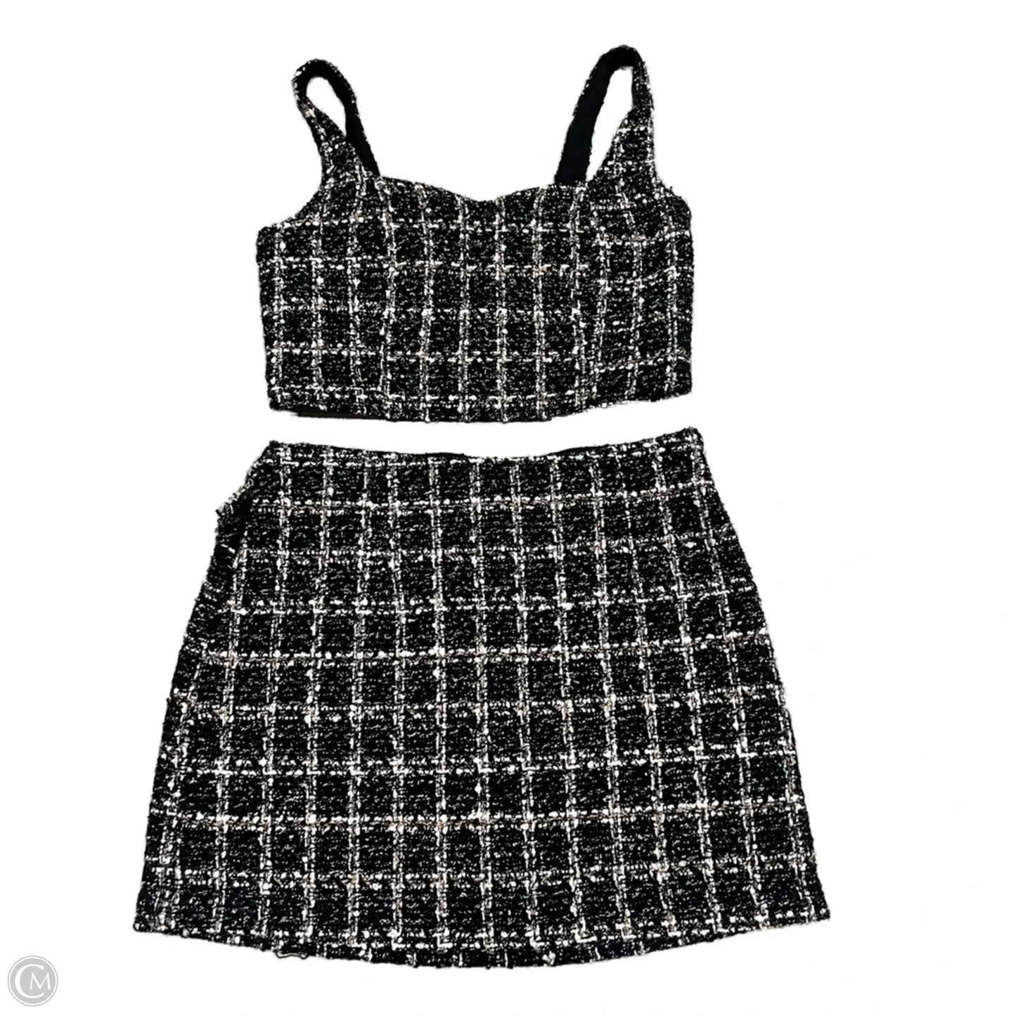 Skirt Set 2pc By Abercrombie And Fitch In Black & White, Size: M