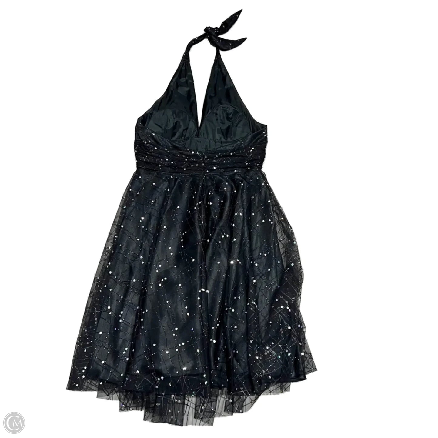 Dress Party Midi By Adrianna Papell In Black, Size: L