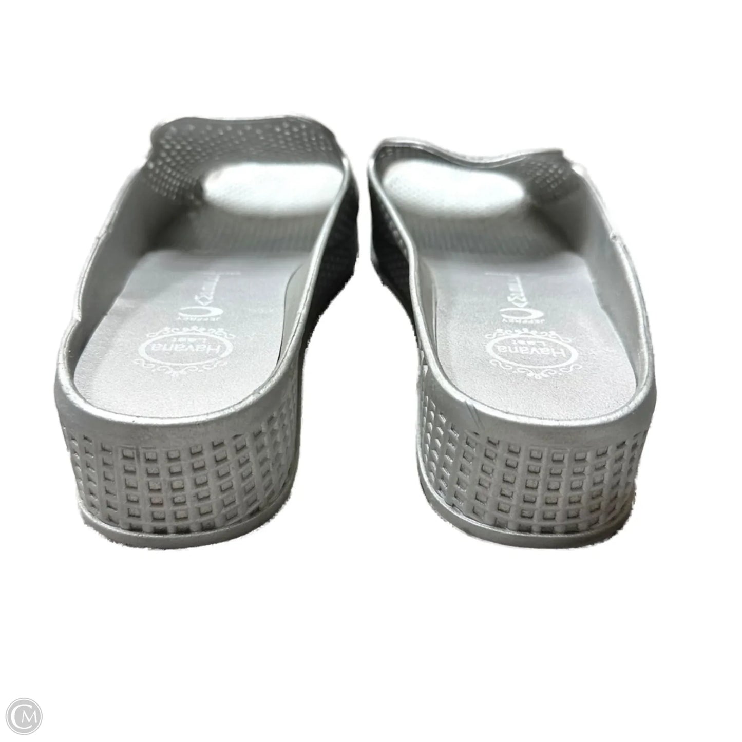 Sandals Heels Platform By Jeffery Campbell In Silver, Size: 10