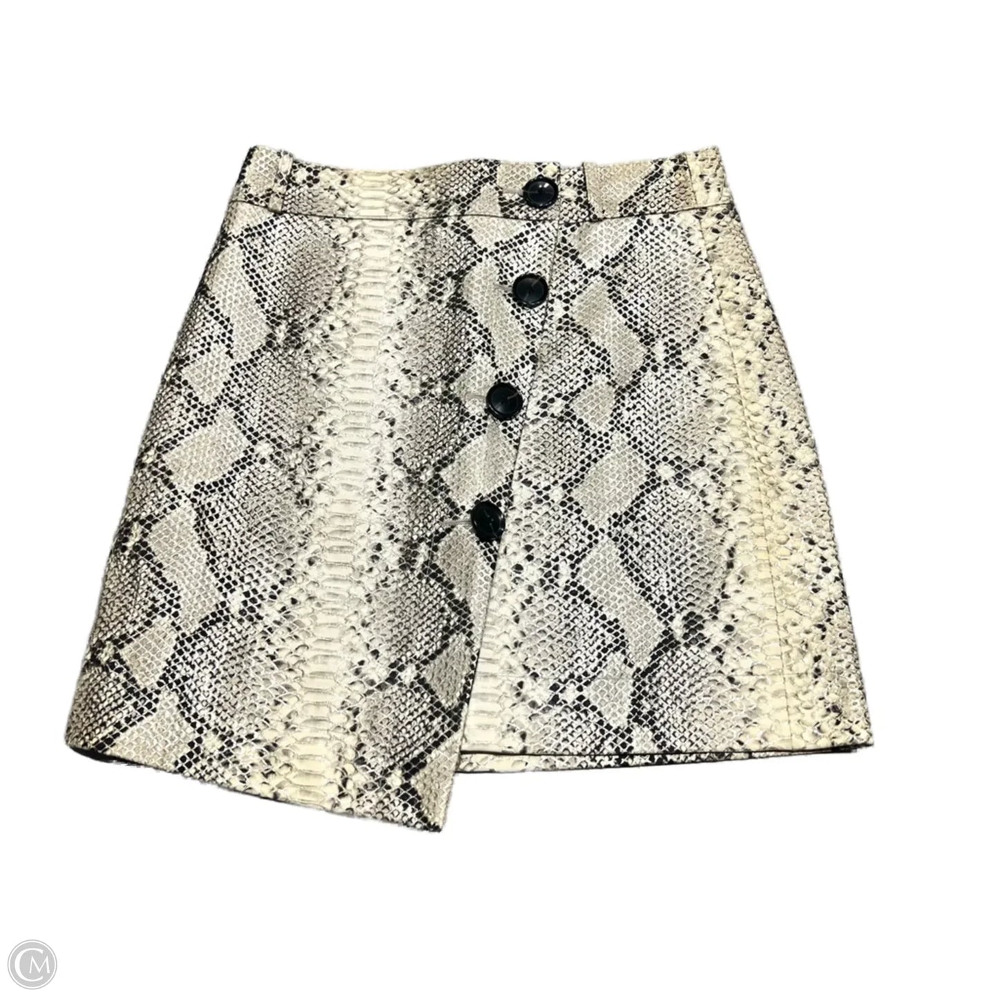 Skirt Mini & Short By Banana Republic In Snakeskin Print, Size: 2