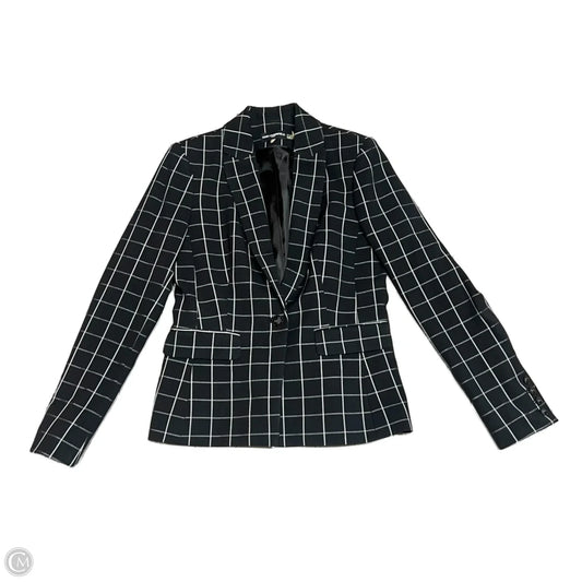 Blazer Designer By Karl Lagerfeld In Black & White, Size: S