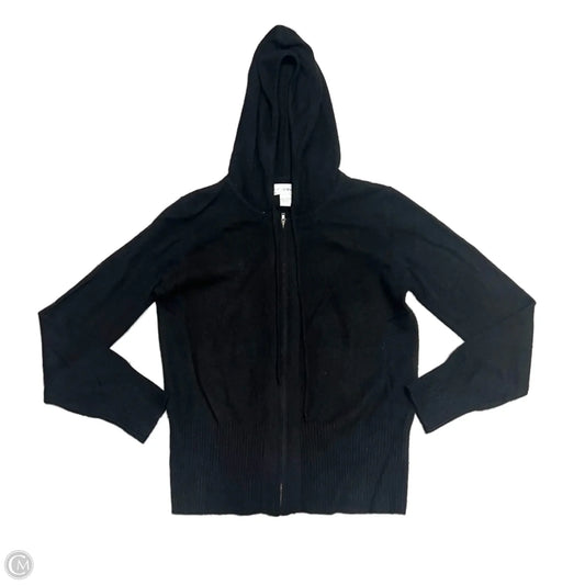 Sweatshirt Hoodie By Sutton Studio In Black, Size: S