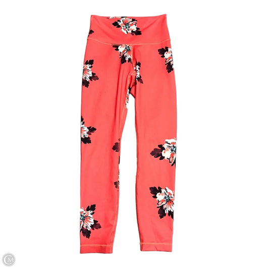 Athletic Leggings By Lululemon In Coral, Size: S