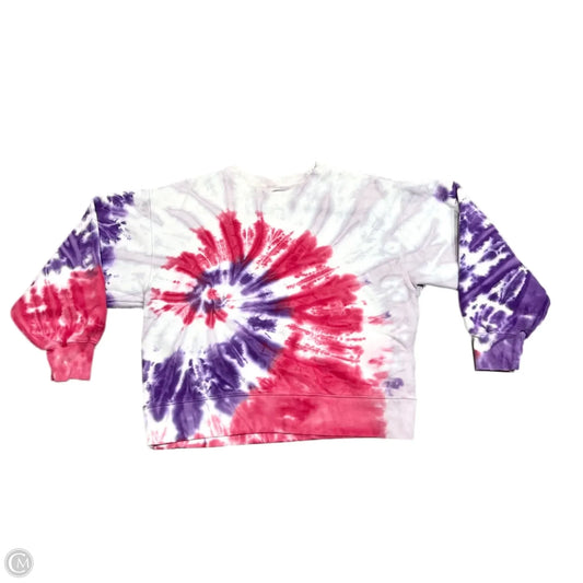 Sweatshirt Crewneck By Tna In Tie Dye Print, Size: Xs