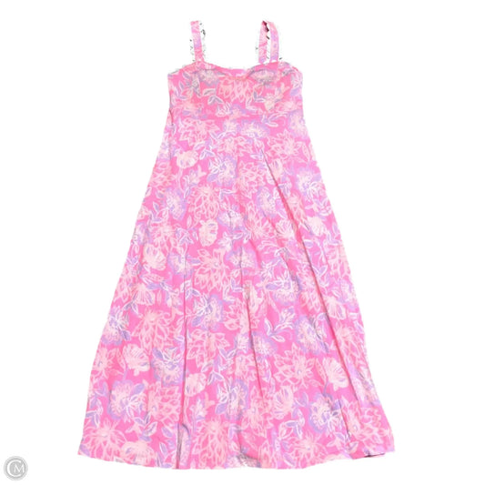 Dress Designer By Lilly Pulitzer In Pink & Purple, Size: M