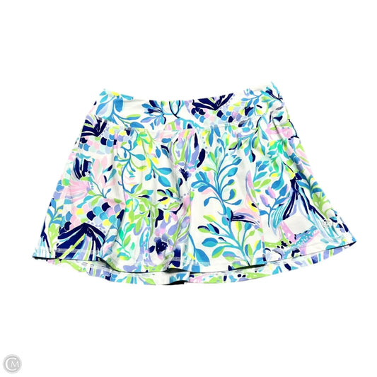 Skort Designer By Lilly Pulitzer In Blue & Green, Size: 4
