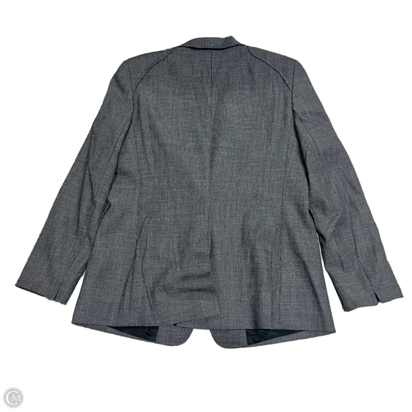 Blazer By Akris In Black & Grey, Size: L