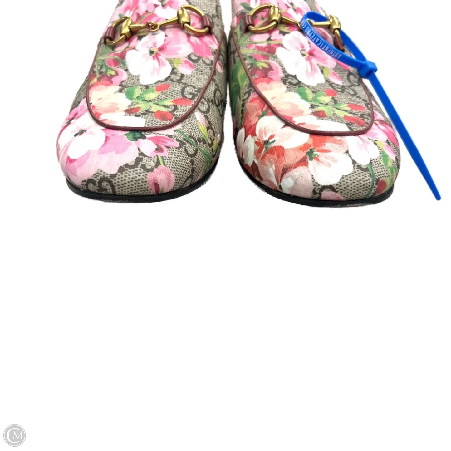 Shoes Luxury Designer By Gucci In Floral Print, Size: 7