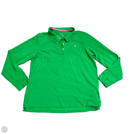 Top Long Sleeve Designer By Lilly Pulitzer In Green, Size: Xl