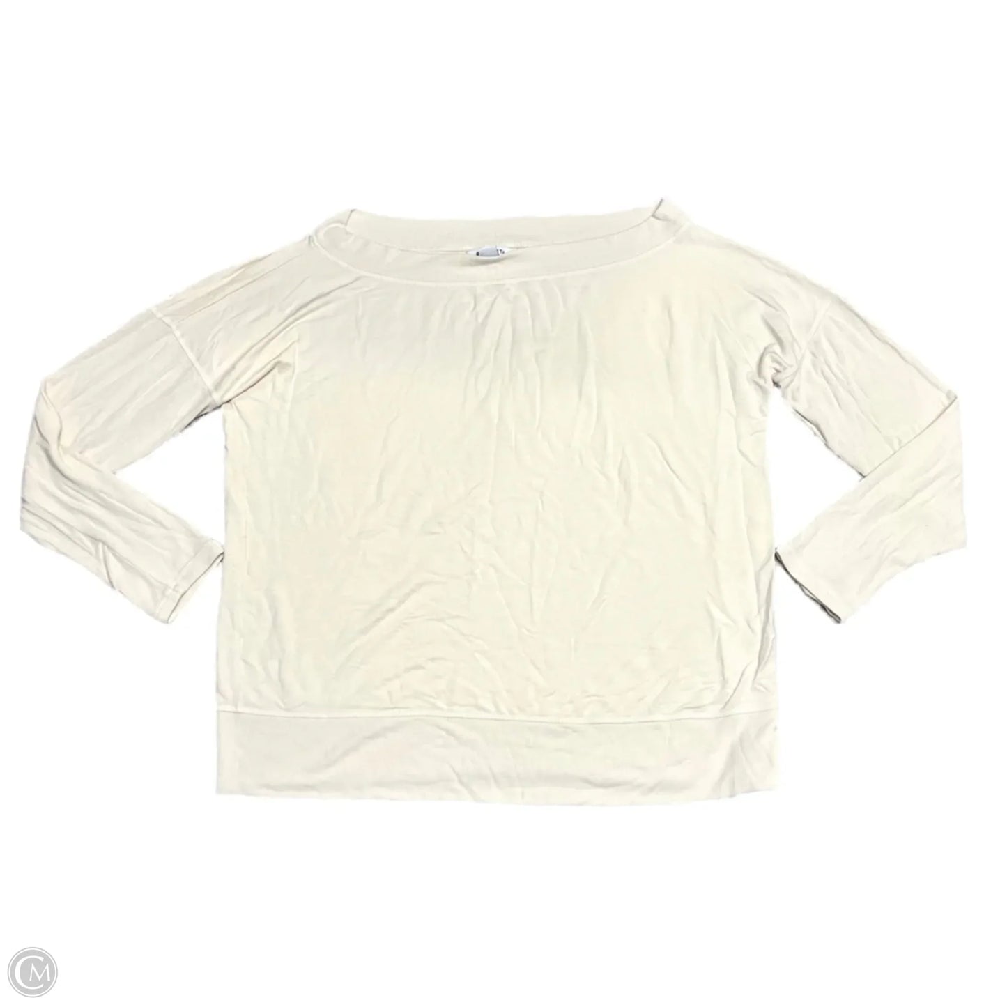 Athletic Sweatshirt Crewneck By Athleta In Cream, Size: Xl