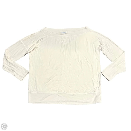 Athletic Sweatshirt Crewneck By Athleta In Cream, Size: Xl