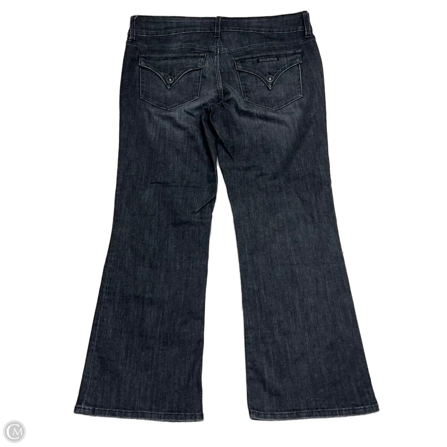 Jeans Flared By Hudson In Grey Denim, Size: 12