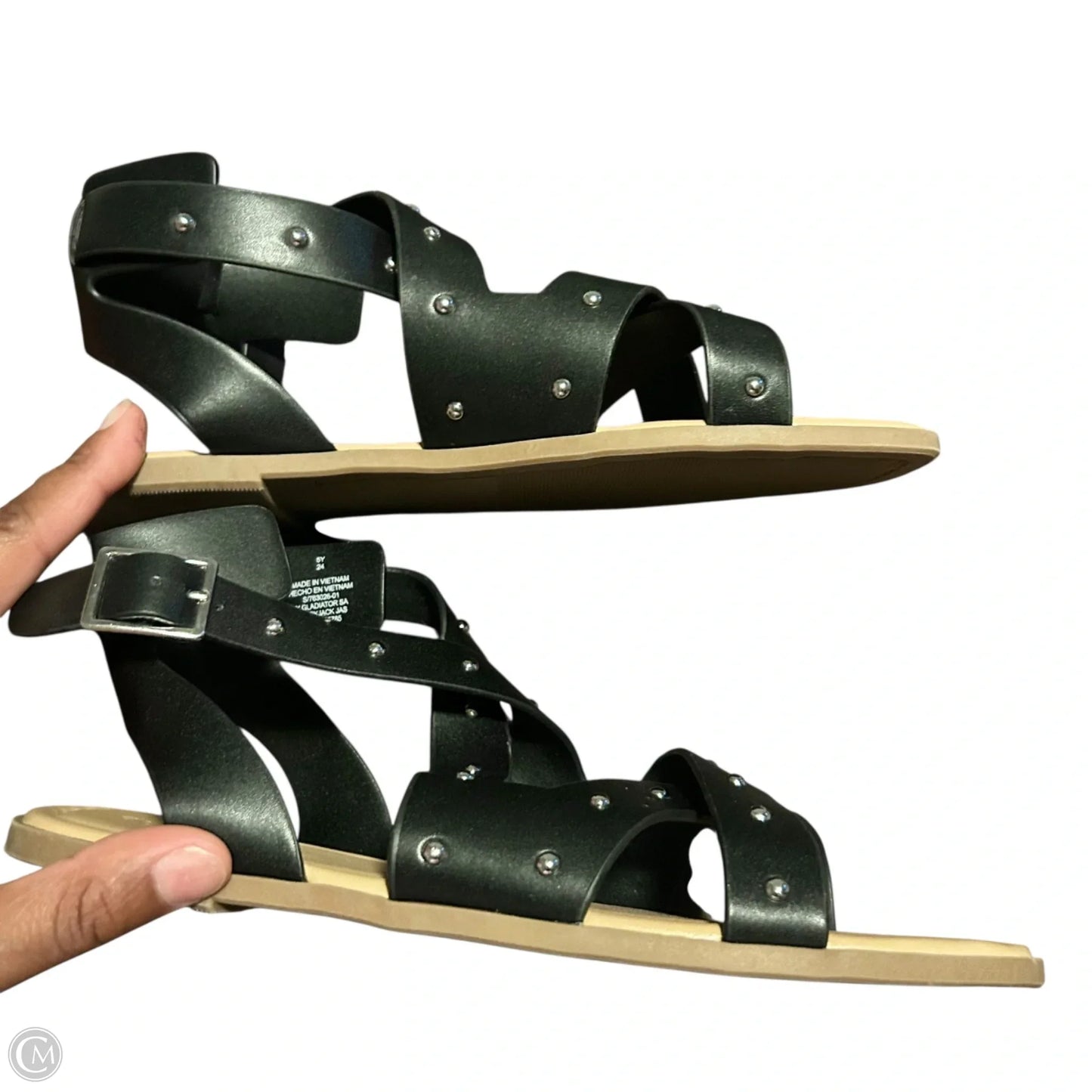 Sandals Flats By Old Navy In Black, Size: 5